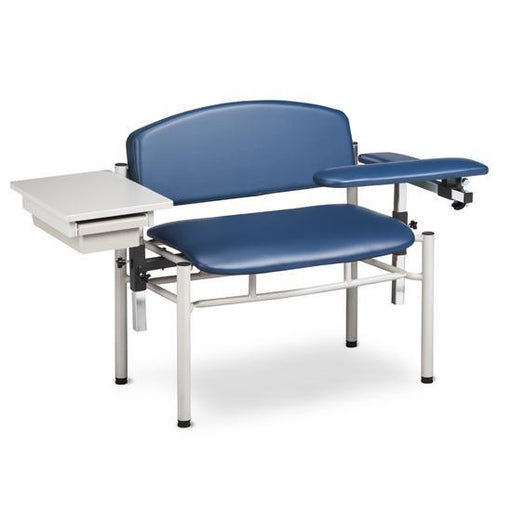 Clinton 6069-U Extra-Wide Blood Drawing Chair w/ Padded Flip Arm Examination Chairs & Tables 