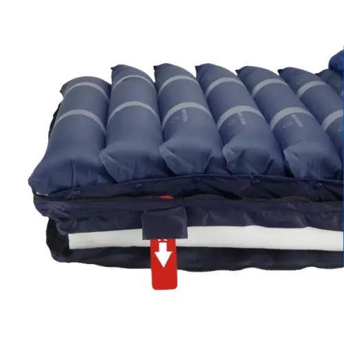 Med-Aire Assure 5 Air + 3 Foam Base Alternating Pressure and Low Air Loss Mattress System Air Mattress 