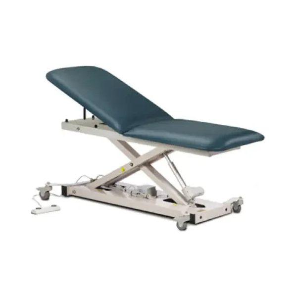 Clinton 82207 Power 400, Open Base Table with Adjustable Backrest and Casters - DENTAMED USA