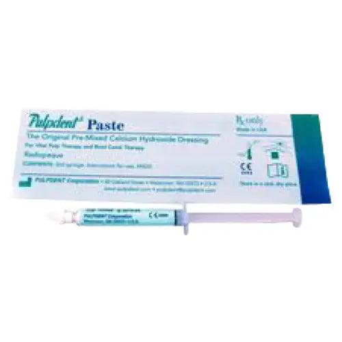 Pulp Capping Paste - Pulpdent Pulp Capping Paste Syringe 3mL Ea - Pulpdent 590-PSY Pulp Capping Paste pulp-capping-paste-pulpdent DENTAMED
