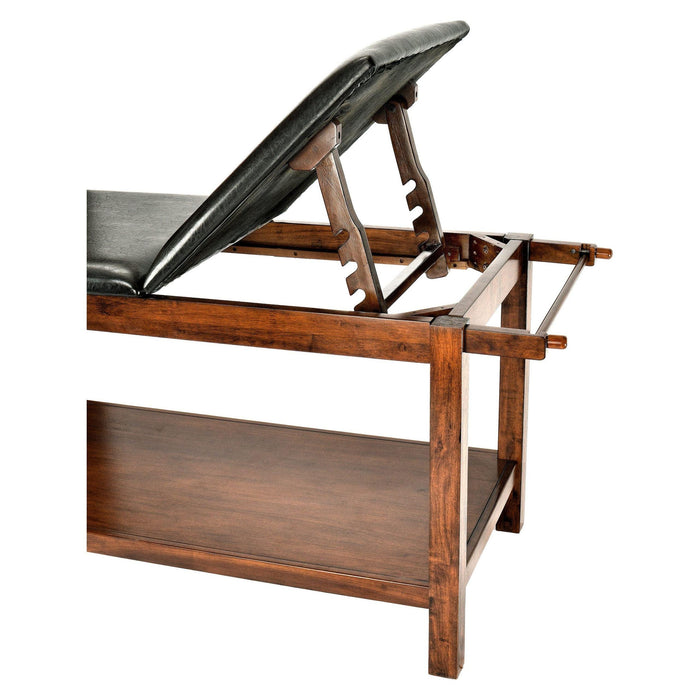 Viva Comfort Noble-Line Mahogany Wooden Exam Table With Full Shelf 996-03-MA - DENTAMED USA
