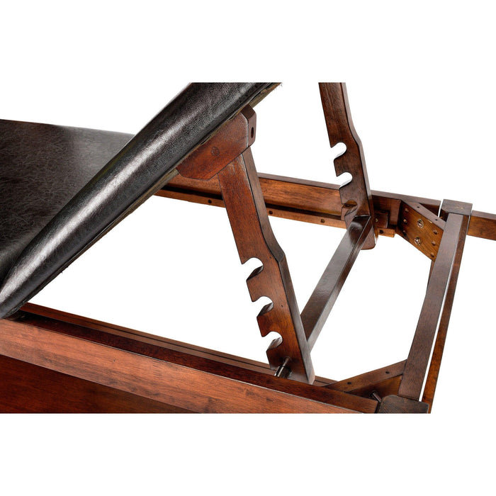 Viva Comfort Noble-Line Mahogany Wooden Exam Table With Full Shelf 996-03-MA - DENTAMED USA