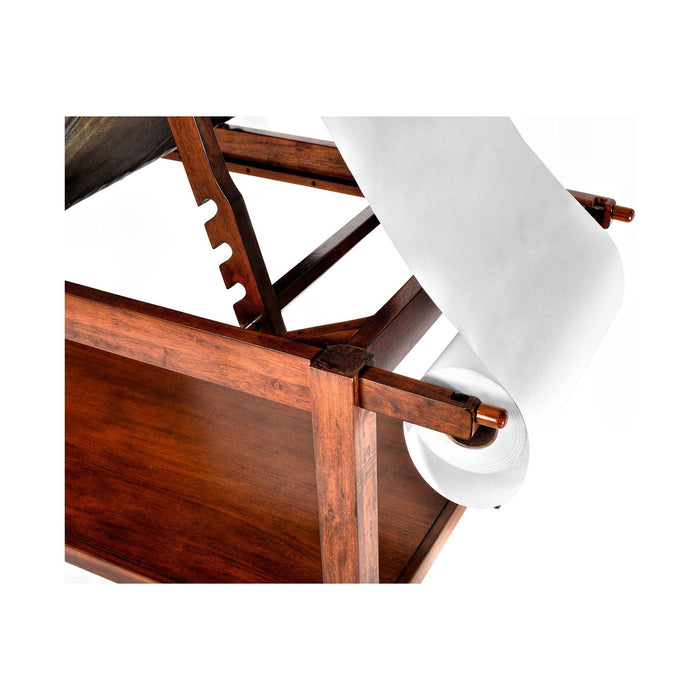 Viva Comfort Noble-Line Mahogany Wooden Exam Table With Full Shelf 996-03-MA - DENTAMED USA