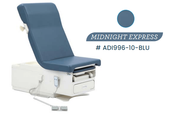 Viva Comfort Pointe Power Exam Table 996-10-Black/Blue - DENTAMED USA