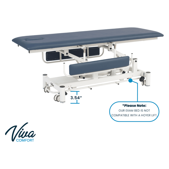 Viva ComfortElite-Line Hi-Lo Power Treatment Table with Padded Side Rails 903-03 - DENTAMED USA