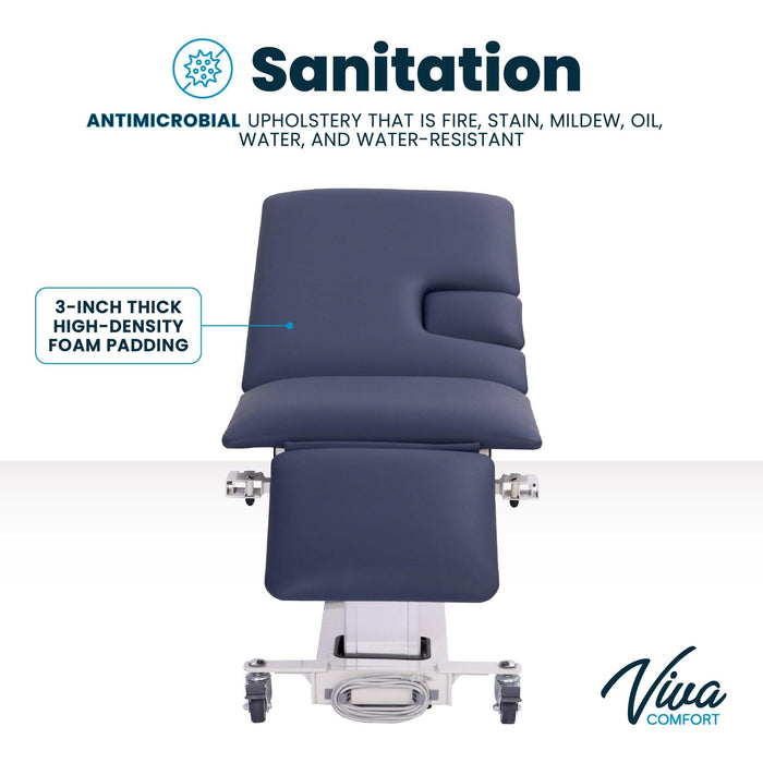 Viva Comfort Elite-Line Multi-Use Imaging Power Table with 3-Section Top & Drop Window 903-04 - DENTAMED USA