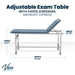Viva Comfort Noble-Line Adjustable Exam Table with Paper Dispenser - DENTAMED USA