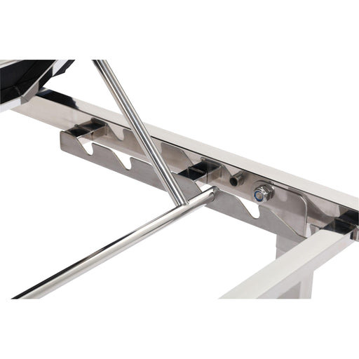 Viva Comfort Noble-Line Treatment Table with Shelf and Adjustable Back ADI996-02-BLK - DENTAMED USA