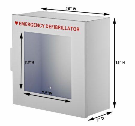 The AdirMed Non-Alarmed Steel Cabinet for Defibrillators 999-01 - DENTAMED USA