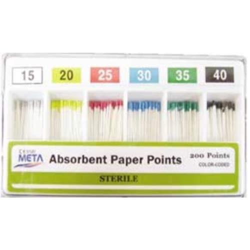 Absorbent Paper Points 200/pk – Meta - DENTAMED USA