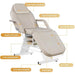 Facial Chair Massage Table 73inch Adjustable Tattoo Chair for Artist with Stool - DENTAMED USA