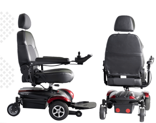 Merits Power Wheelchair VISION CF FWD Powerbase P322 - DENTAMED USA