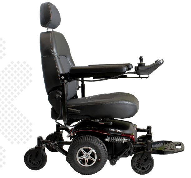 Merits Power Wheelchair VISION SPORT P326E0M-ARMUB - DENTAMED USA