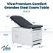 Viva Comfort 996-09-S-BLK Grande Steel Exam Table - DENTAMED USA