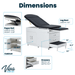 Viva Comfort 996-09-S-BLK Grande Steel Exam Table - DENTAMED USA