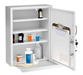Viva Comford Medicine Cabinet W/ Pull-Out Shelf & Document Pocket Red 999-06-RED - DENTAMED USA