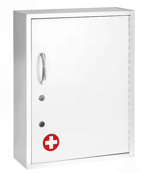 Viva Comford Medicine Cabinet W/ Pull-Out Shelf & Document Pocket Red 999-06-RED - DENTAMED USA