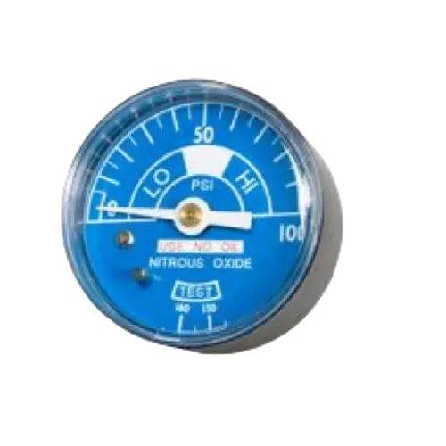 Oxygen / Nitrous Oxide Gauge 2” 4022-0000-0006 Nitrous Oxide Gauge 2” Diameter Male 1/4” NPT C.B. Connection Oxygen Gauge 2” / 4000 - 6O2