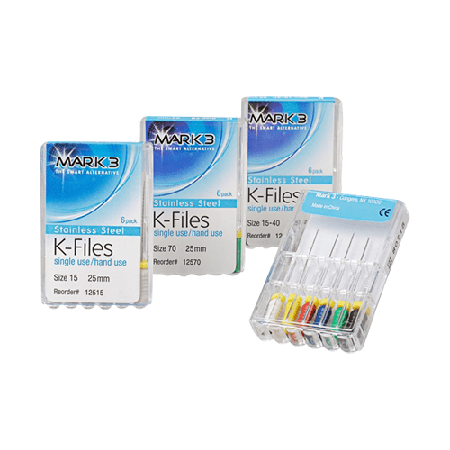K-Files 6/pk - MARK3 k-files-6-pk-mark3 DENTAMED USA K-files 21mm #06 6/pk - MARK3 100-12106, K-files 21mm #08 6/pk - MARK3 100-12108,