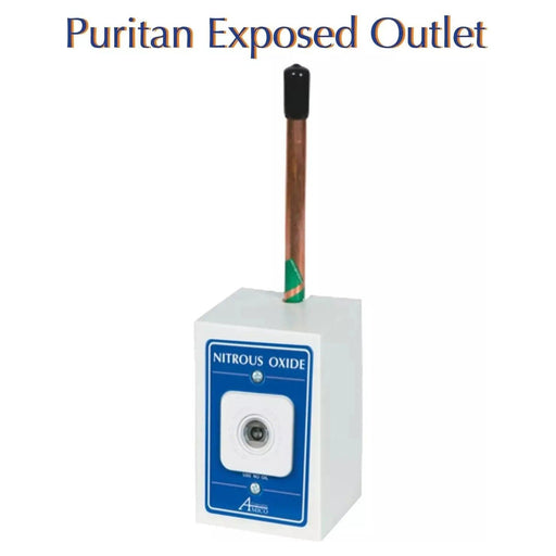 Belmed Single Outlet Concealed Nitrous Oxide Exposed Outlets - DENTAMED USA