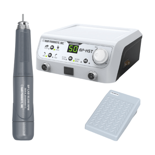 Ram BP-HST Set with Slim Handpiece 3/32" and Pedal  BPHSTSETSLIM3/32 - DENTAMED USA